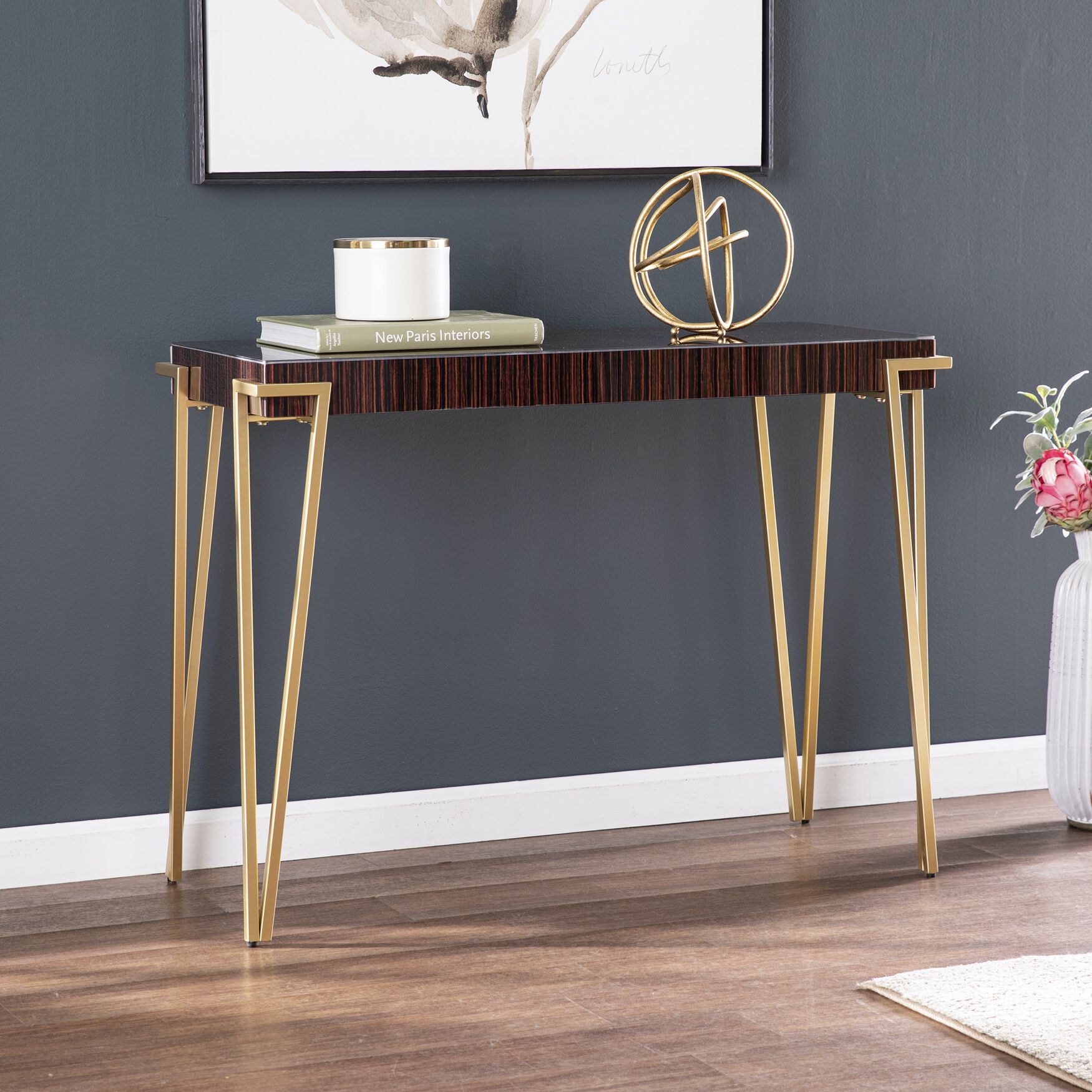 Brodkirk Console Table, BROWN, hi-res image number 0