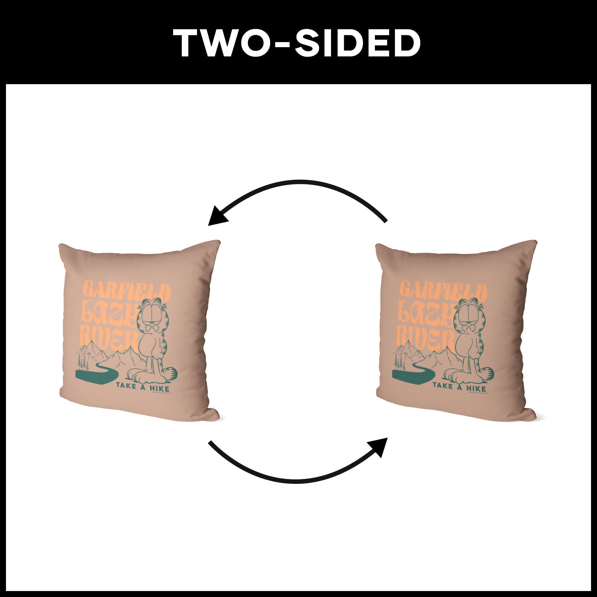 Nickelodeon Garfield Take a Hike Throw Pillow 18X18 Inches, BROWN, alternate image number 5