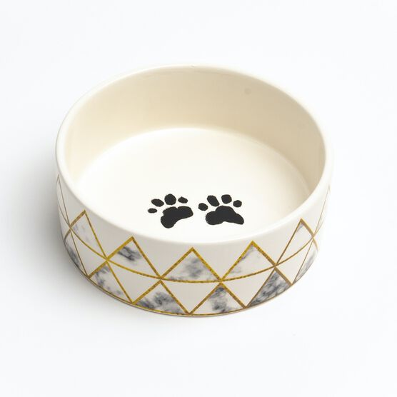 Set Of Two Lisbon Small Pet Dog Cat Bowls, , on-hover image number null