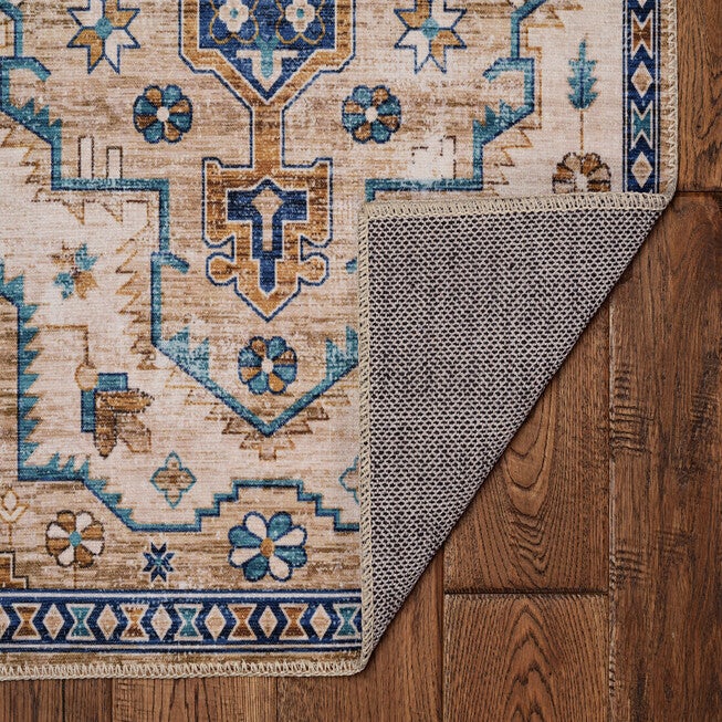 Washable Julian Ivory/Gold Rug, , on-hover image number 1