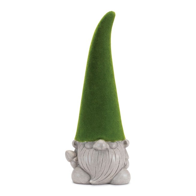 Mossy Terra Cotta Gnome Statue (Set of 2), GREEN/GREY, hi-res image number 0