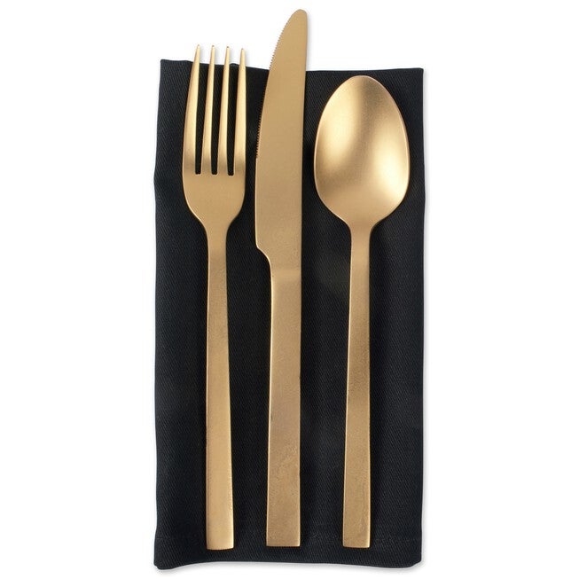 Black Napkin, Set of 6, , alternate image number 5