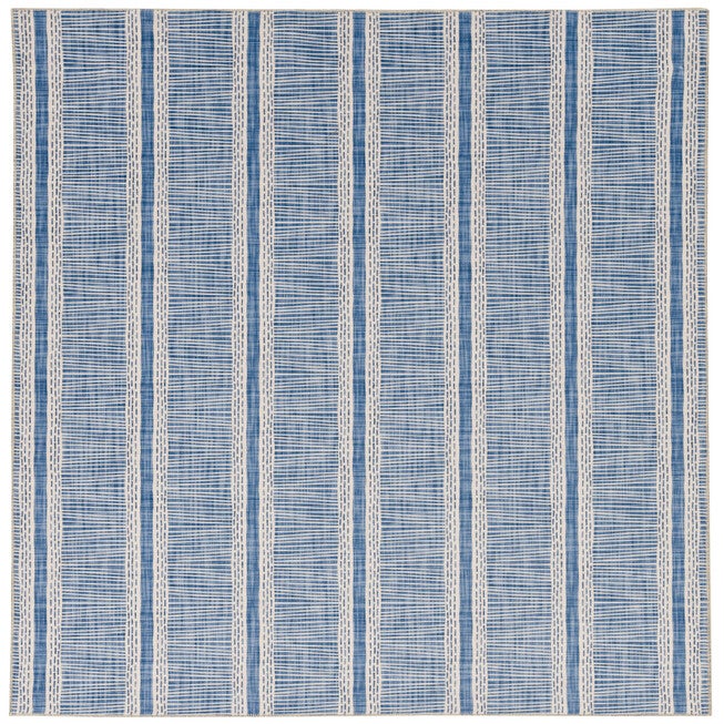 Washable Wallen Ivory/Blue Rug, IVORY, hi-res image number 0