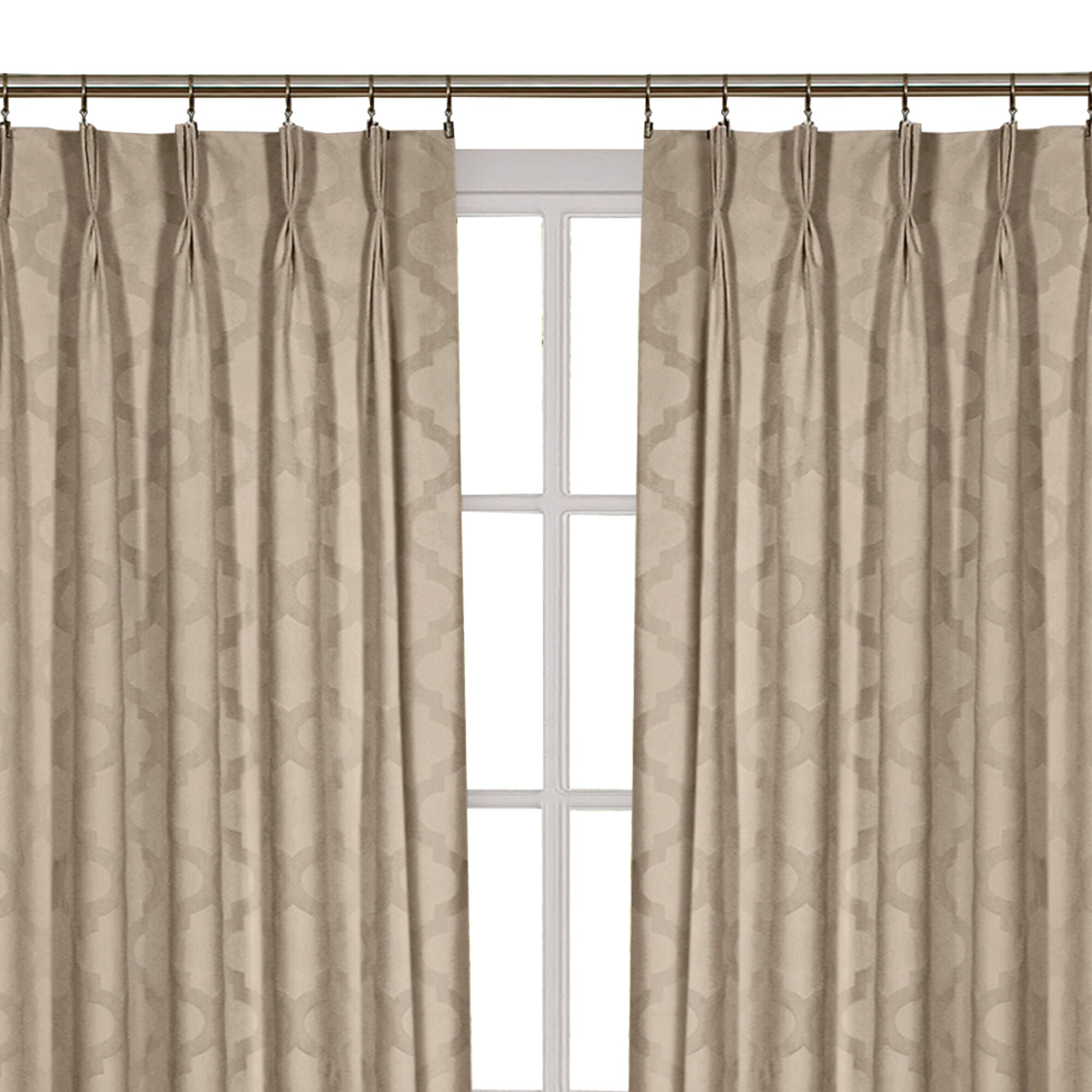 Windsor Room Darkening Pinch Pleat Window Curtain Panel, CAMEL, alternate image number 3