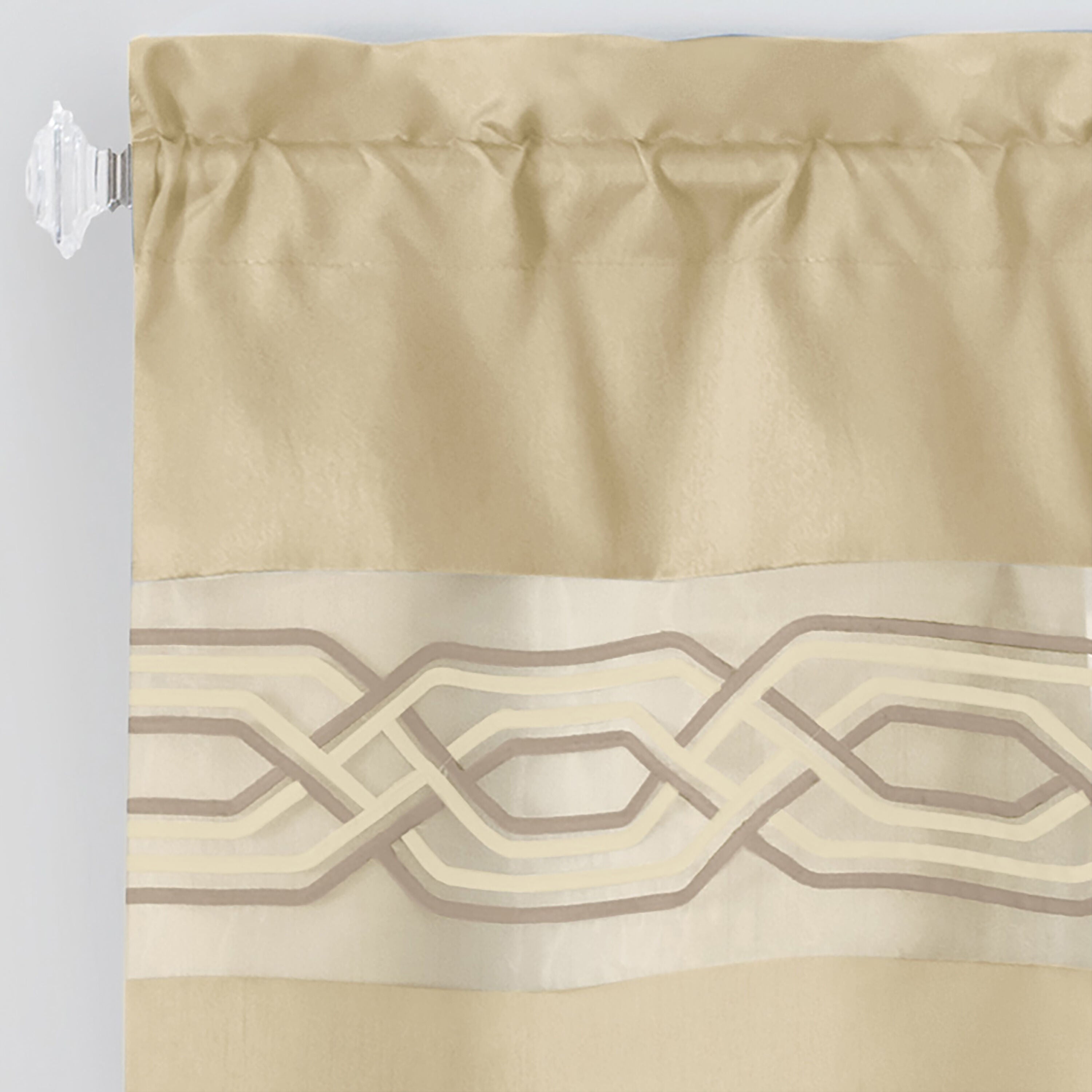 Paige Window Curtain Valance, TAN, alternate image number 3