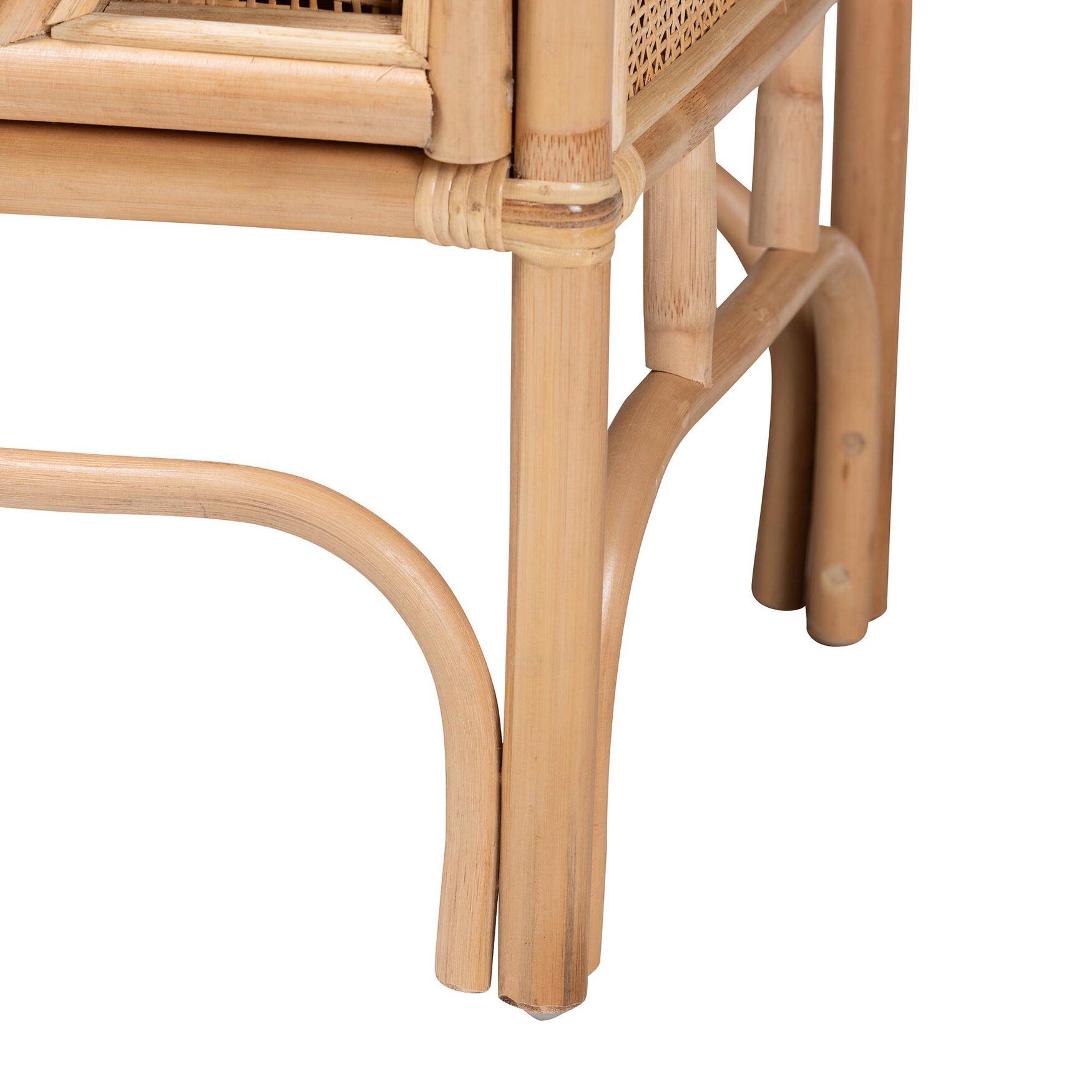 Carabella Bohemian Natural Rattan 2-Door Storage Cabinet, , alternate image number 5