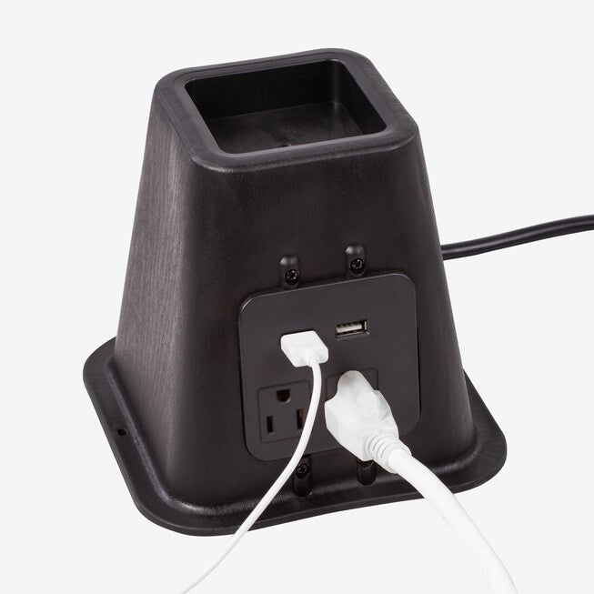 Set of 4 Bed Risers with Power Outlets & USB Ports, , alternate image number 3
