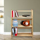 Montego 3-Shelf Folding Bookcase -Natural, , alternate image number null