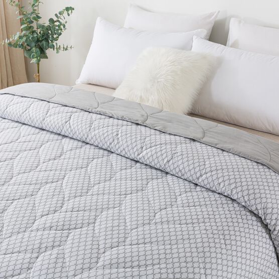 Antimicrobial Cotton Reversible Down Alternative Blanket Blankets, , on-hover image number null