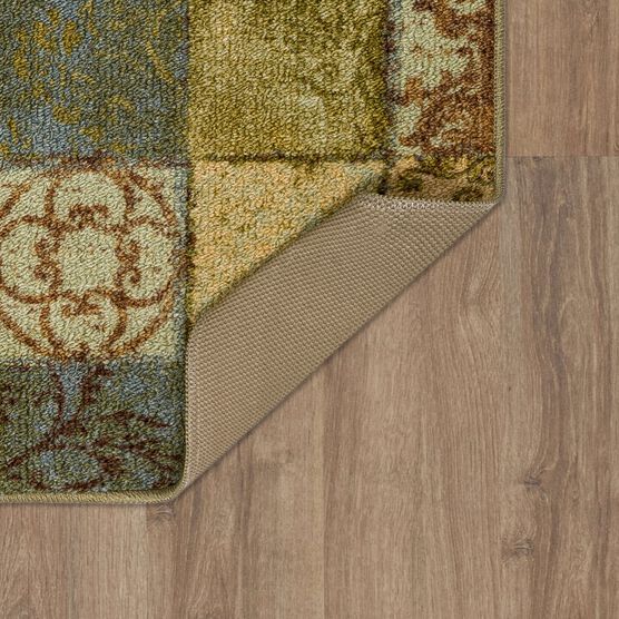 Floral Tile Blue Spa 1' 8" X 3' 9", , alternate image number null