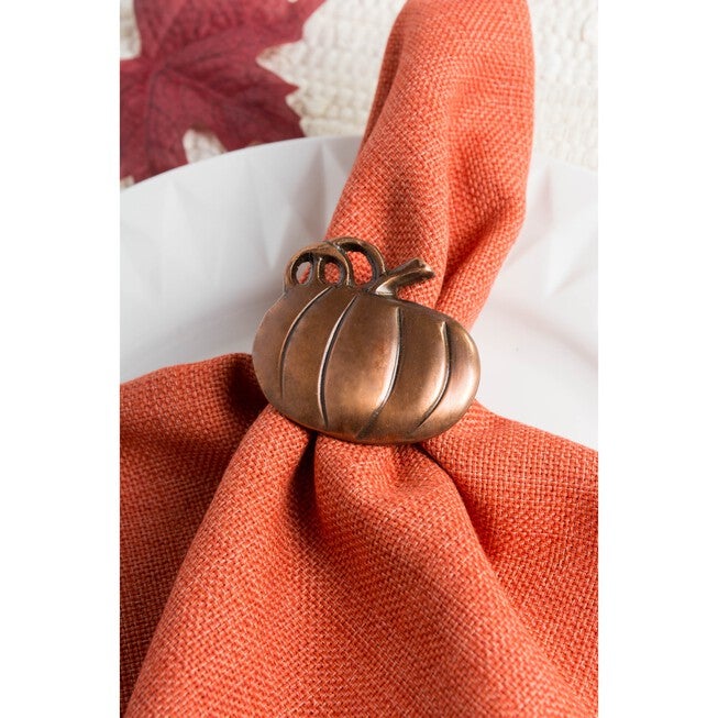 Harvest Pumpkin Napkin Ring, Set of 6, , alternate image number null