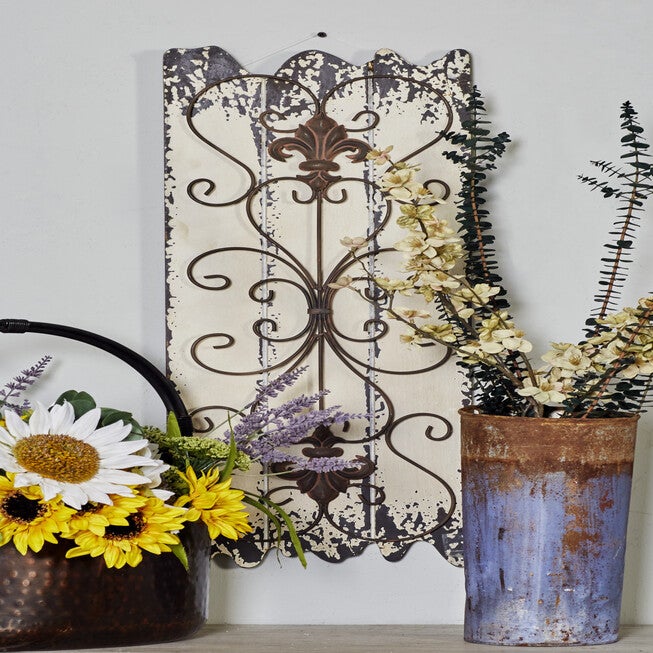 Set Of 2 White Wood Rustic Wall Décor, , alternate image number 12