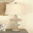 Set Of 2 White Polystone French Country Table Lamp, , alternate image number null