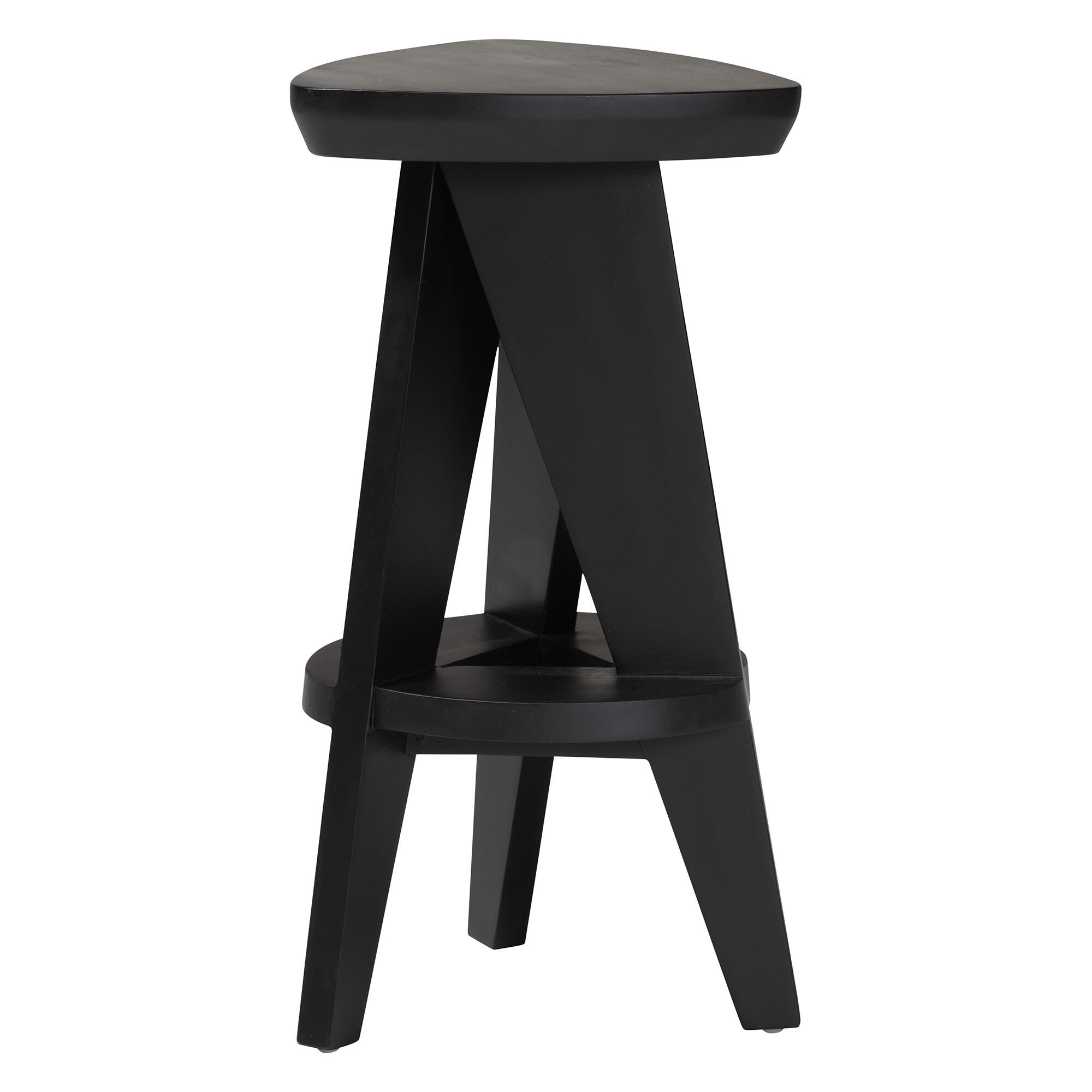 Roy Wood Counter Stool, BLACK, alternate image number 2