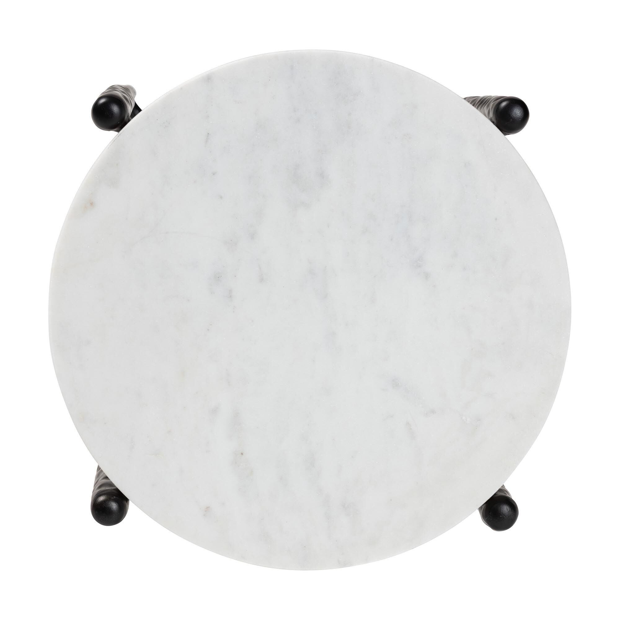 Caledon Marble Side Table, WHITE, alternate image number 3