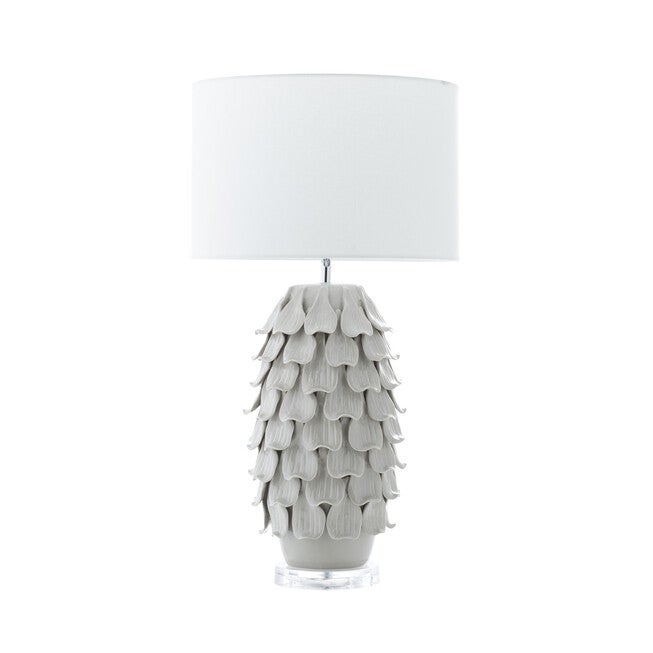 Grey Ceramic Rustic Table Lamp, , alternate image number null