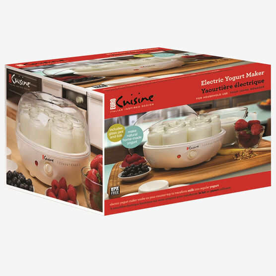 Euro Cuisine Electric Yogurt Maker with 7 Glass Jars, , alternate image number null