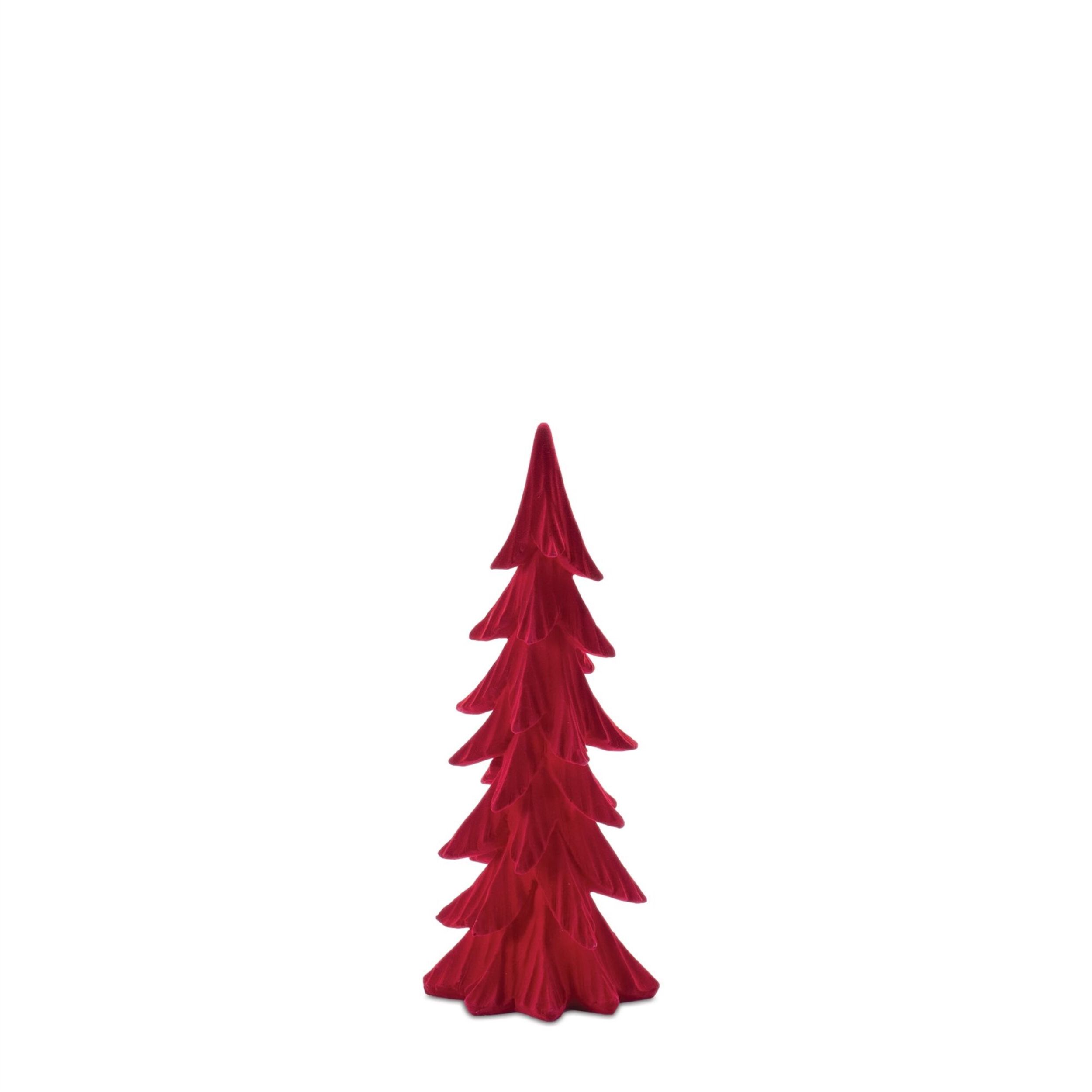Velvet Pine Tree (Set of 3), RED, alternate image number 5
