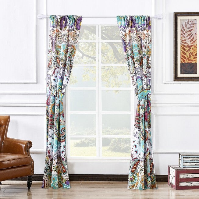 Nirvana Window Curtain Panel Pair, , on-hover image number 1