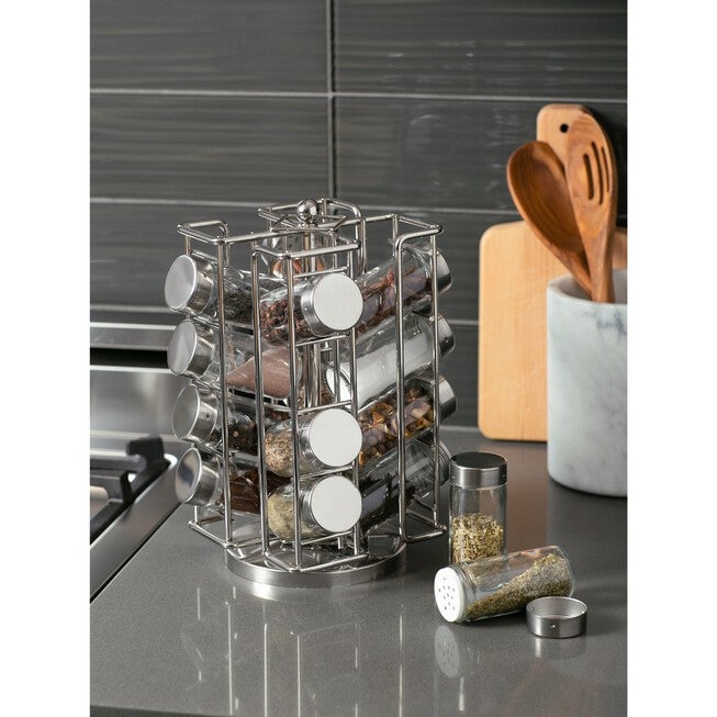 Revolving Spice Rack with 16 Jars and Labels, , alternate image number 3