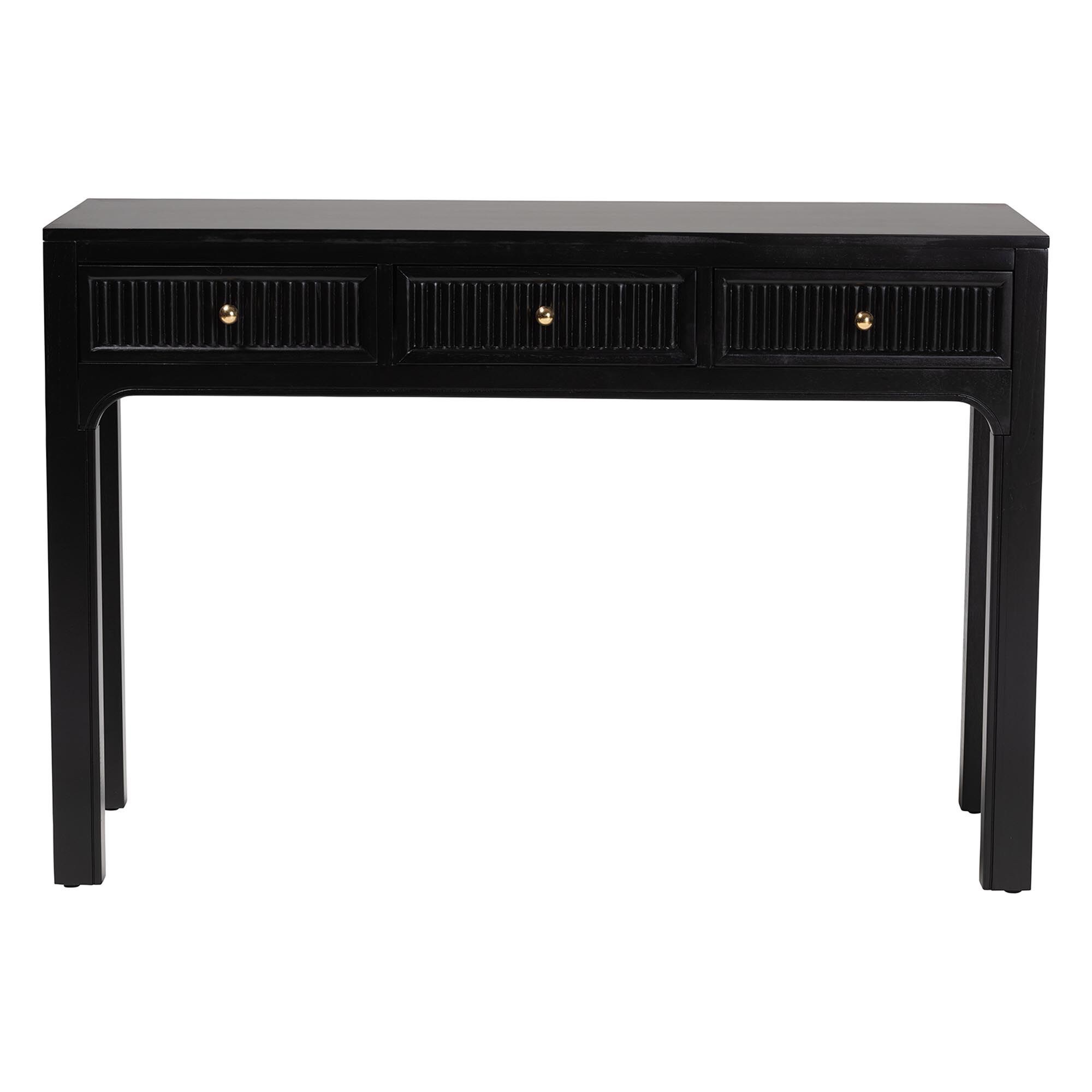 Leah Console Table, BLACK, alternate image number 3