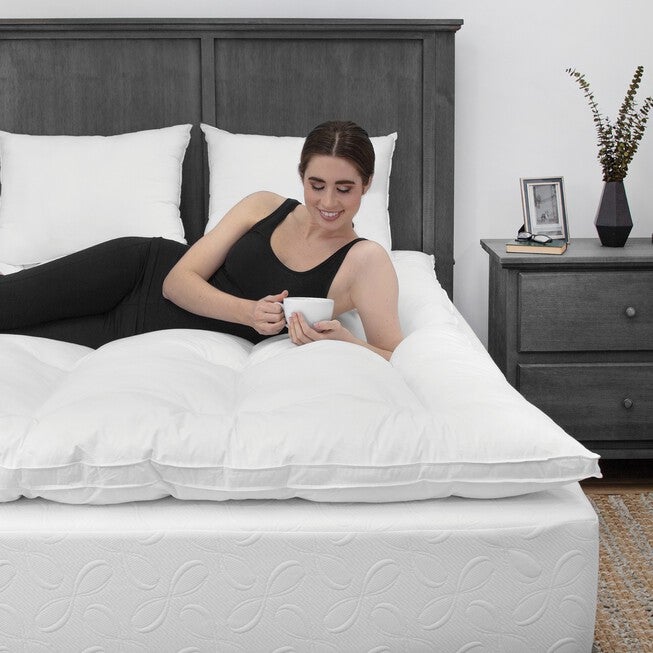 SensorPEDIC MemoryLOFT Classic 2.5-Inch Memory Foam and Fiber Mattress Topper, , alternate image number 5
