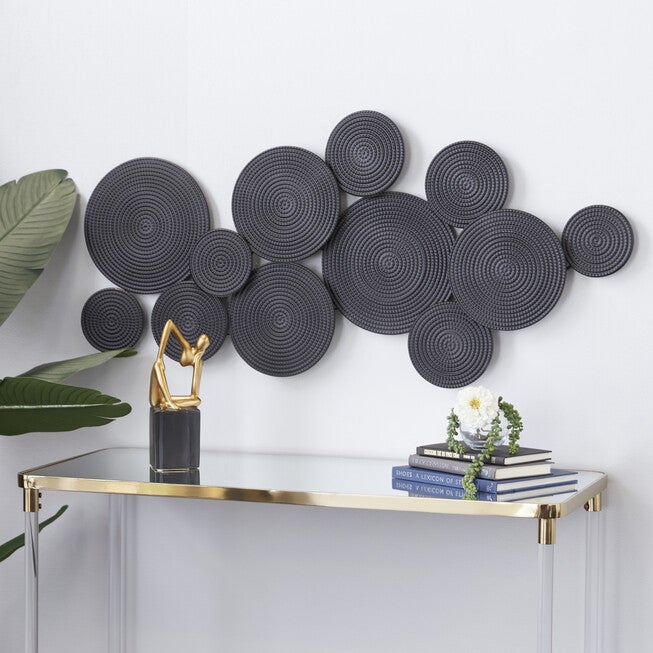Cosmoliving By Cosmopolitan Black Metal Wall Decor, , alternate image number 7
