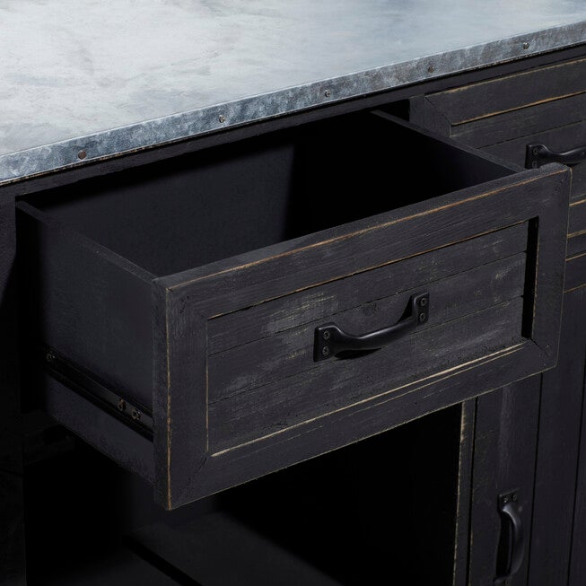 Black Farmhouse Wood Wine Storage, 36 x 32, , alternate image number 6