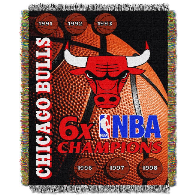 Bulls Commemorative Series Throw, MULTI, hi-res image number 0