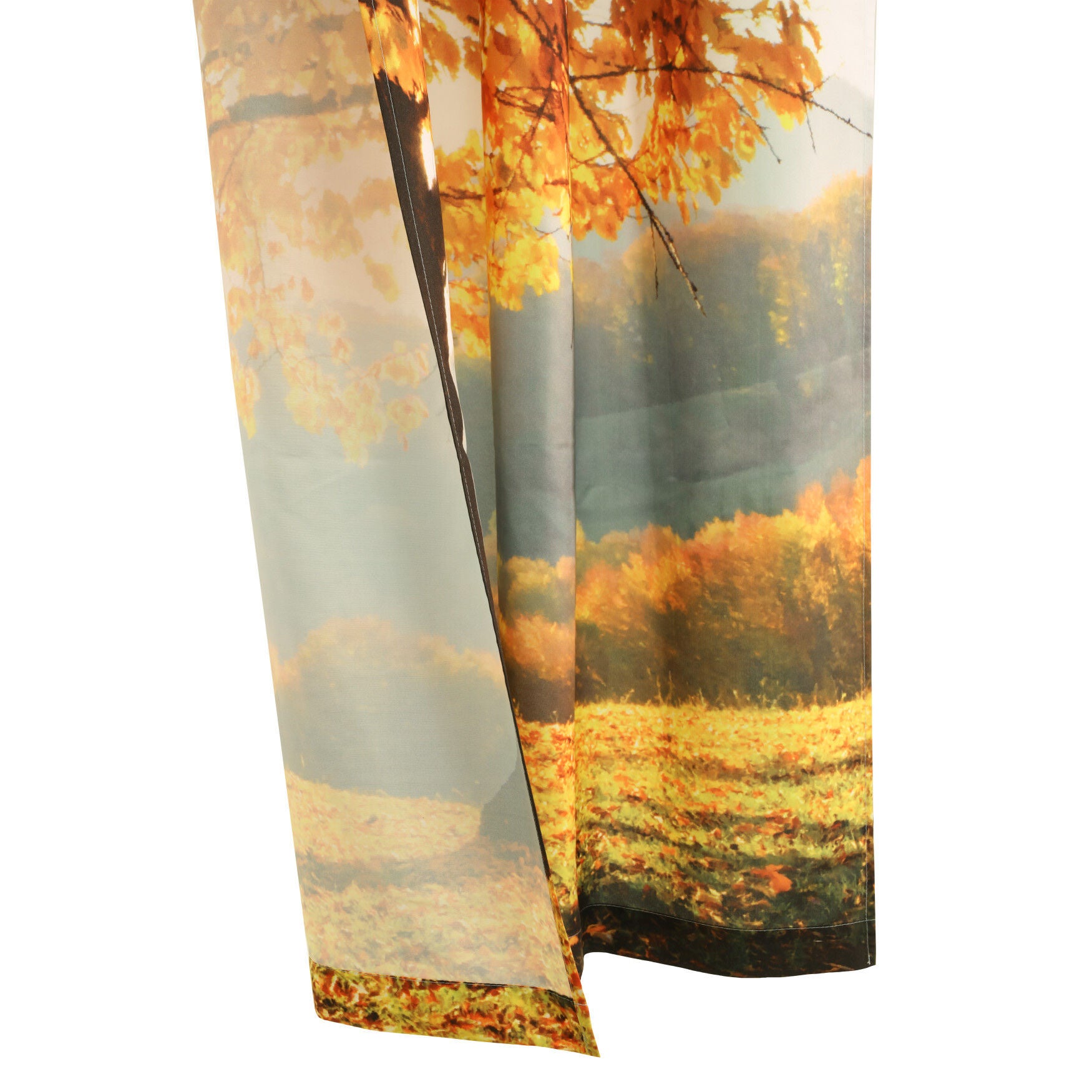 Photo Real Fall Tree Light Filtering Pole Top Curtain Panel Pair, , alternate image number 4