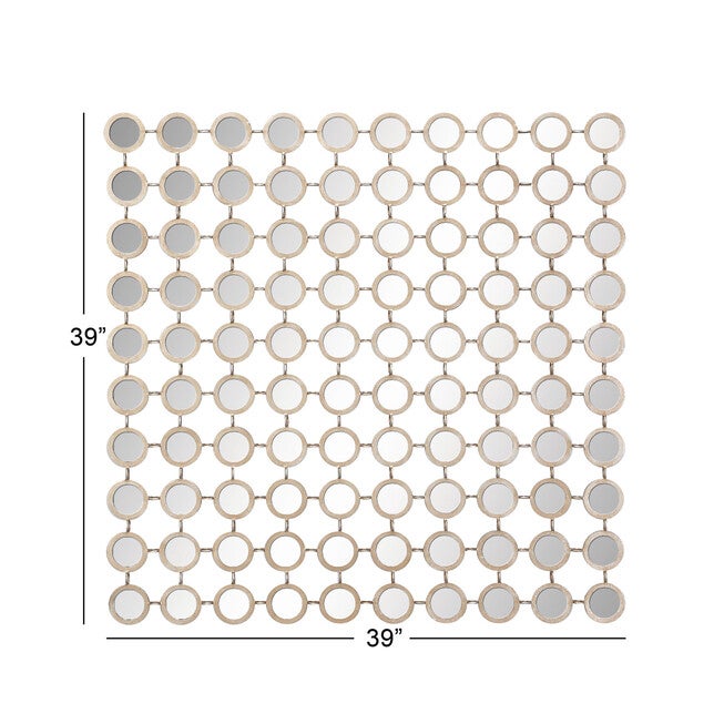 Gold Glam Metal Wall Mirror, , alternate image number null