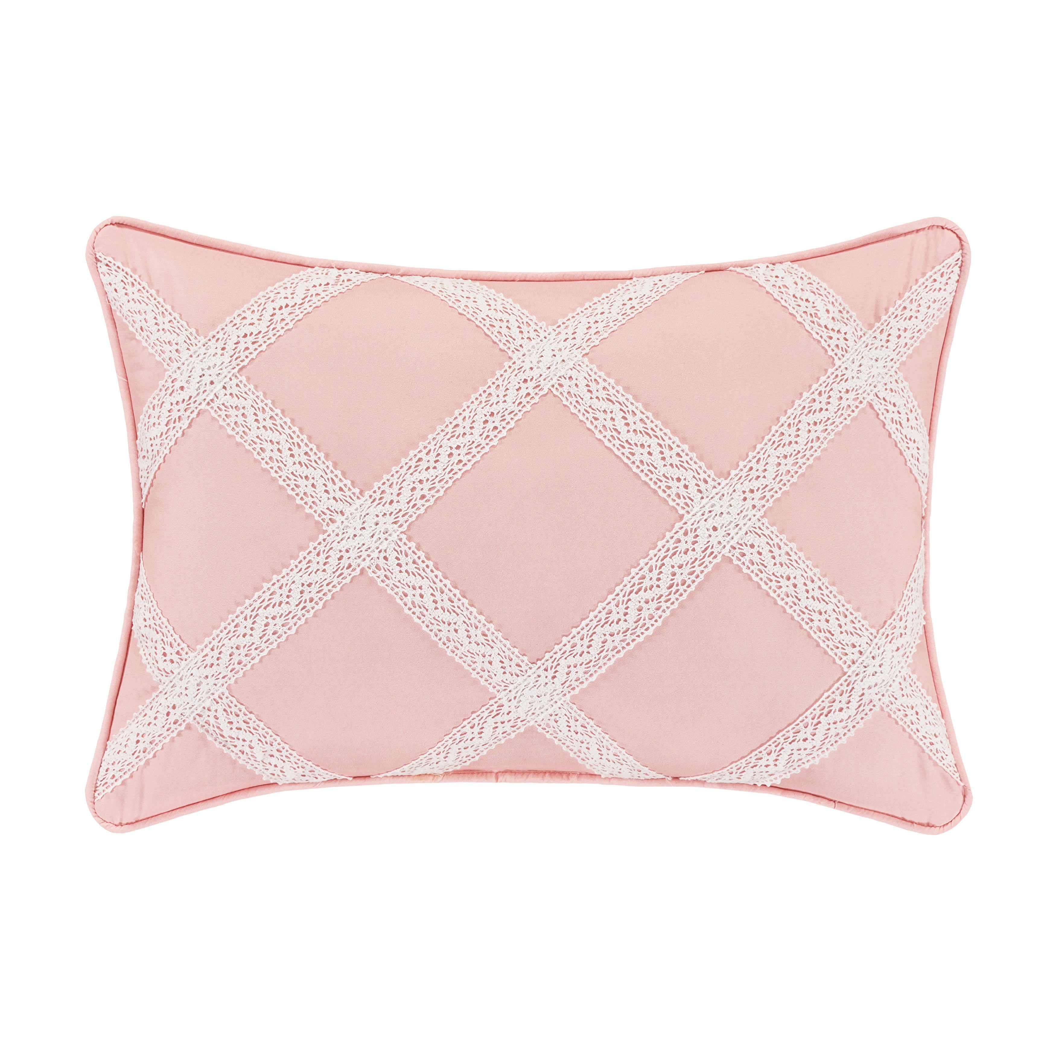 Bungalow Boudoir Decorative Throw Pillow, ROSE, hi-res image number 0