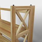 Montego 3-Shelf Folding Bookcase -Natural, , alternate image number null