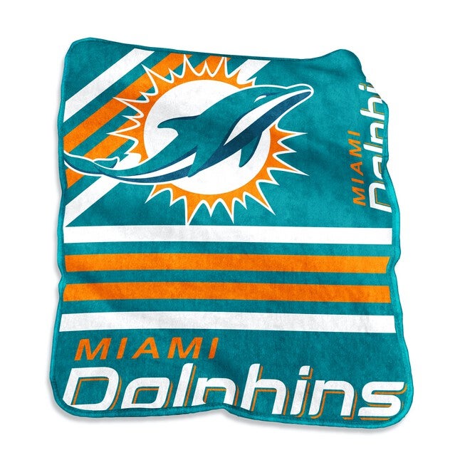Miami Dolphins Raschel Throw Home Textiles, MULTI, hi-res image number null