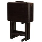 5pcs Tray Table Set-Espresso, , alternate image number null