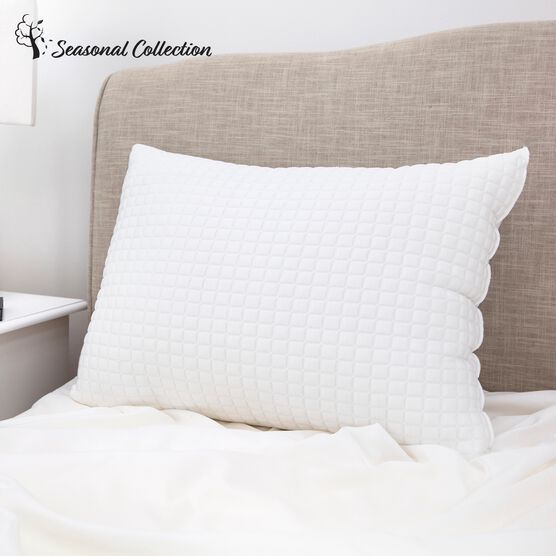 SensorPEDIC All Seasons Reversible Fiber Bed Pillow, WHITE, hi-res image number null