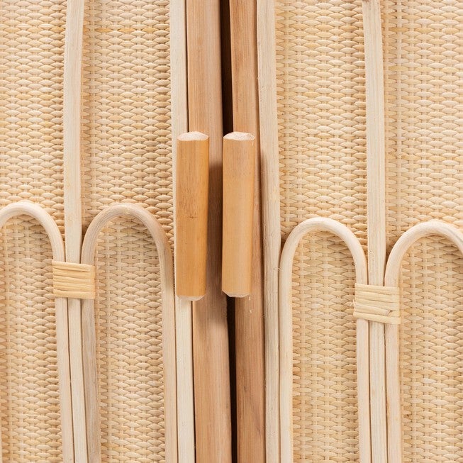 Gitano Bohemian Natural Rattan 2-Door Storage Cabinet, , alternate image number 4