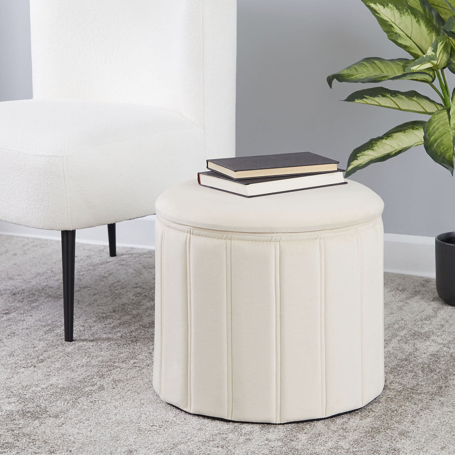 Lindsey Folding Storage Ottoman, , alternate image number 5