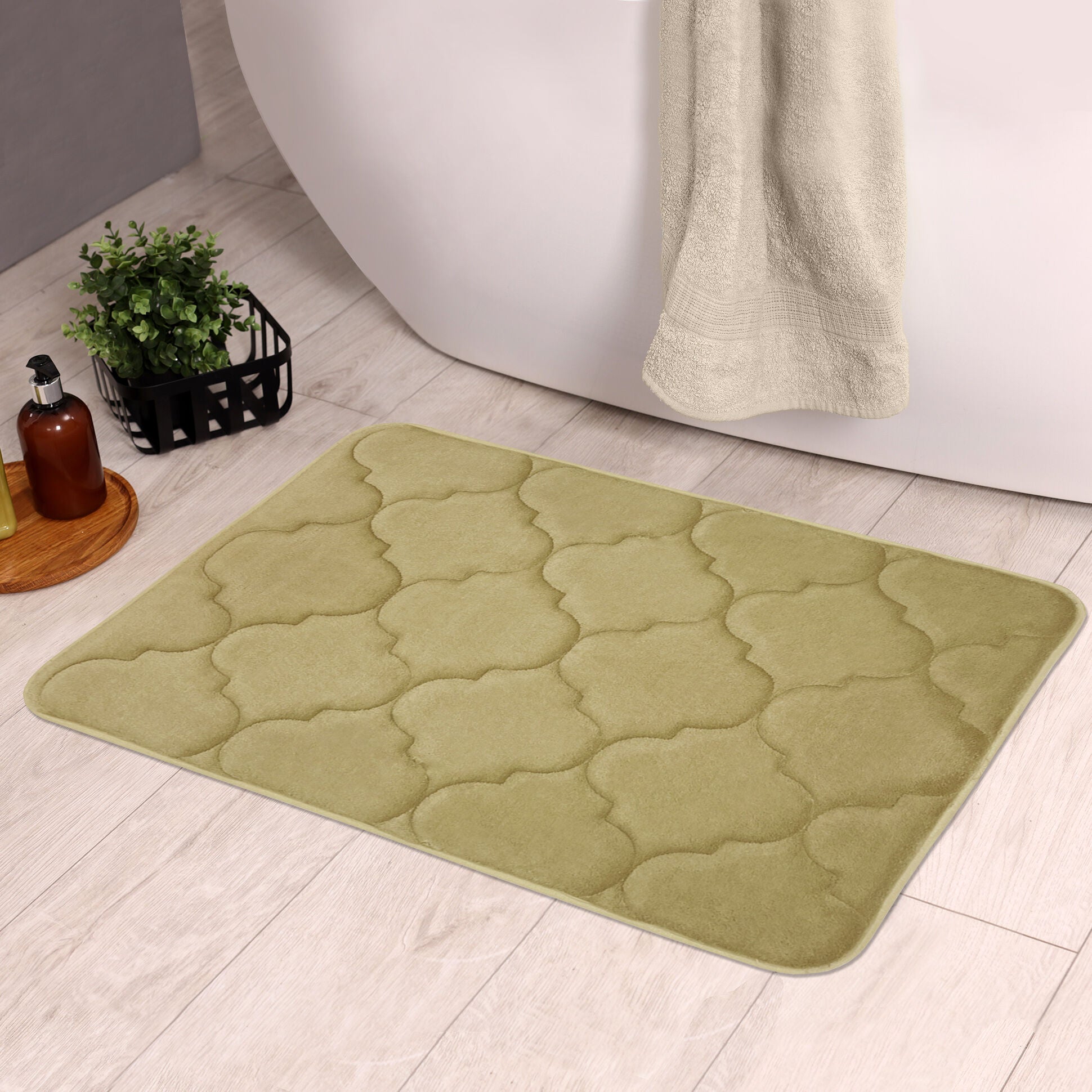 Madison 17x24 Memory Foam Mat, GREEN, alternate image number 6