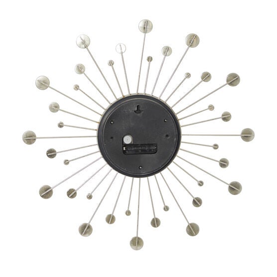 Gold Glam Metal Wall Clock, , on-hover image number null