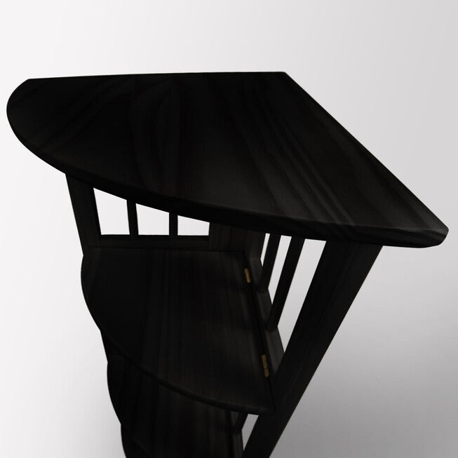 4-Shelf Corner Folding Bookcase-Black, , alternate image number 9