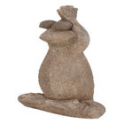 Brown Ceramic Eclectic Frogs Garden Sculpture, , on-hover image number null