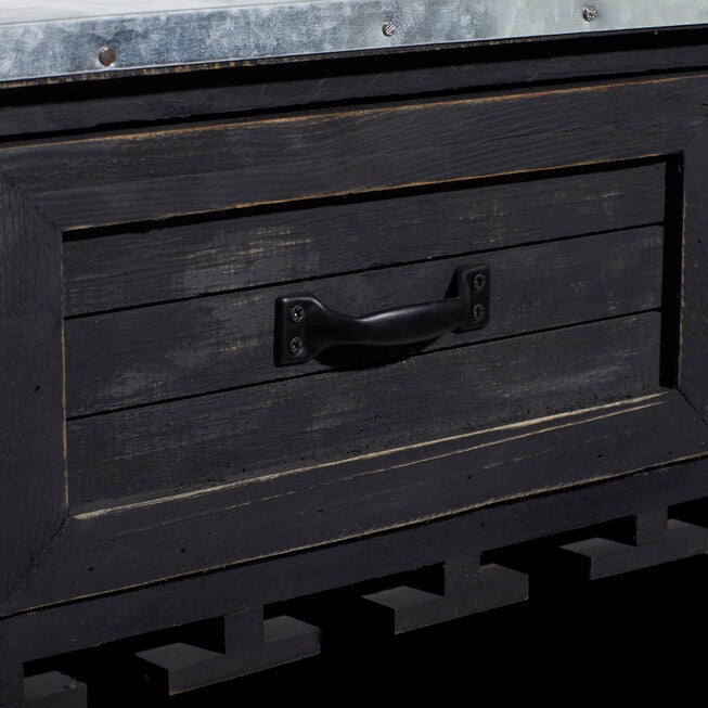 Black Farmhouse Wood Wine Storage, 36 x 32, , alternate image number 9