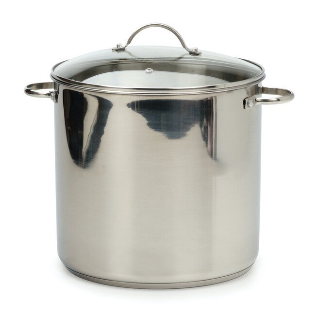 16 Qt Stock Pot - Induction, GRAY, hi-res image number 0