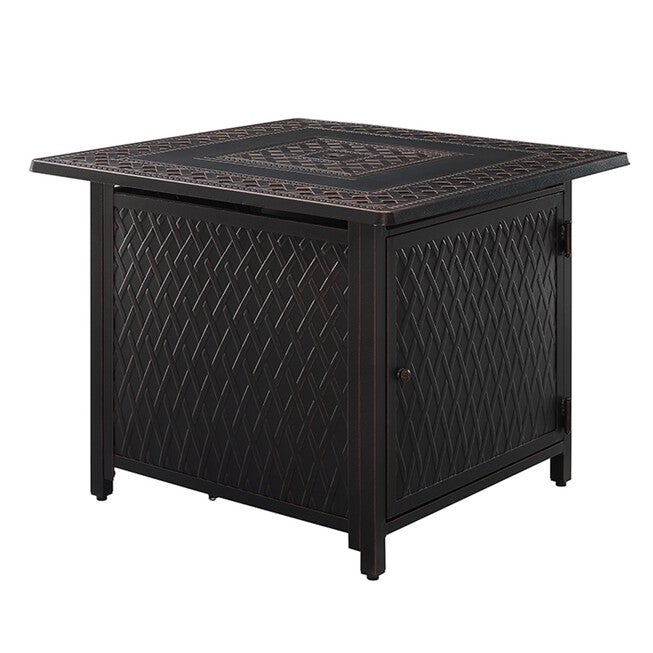 Downey 32 inches Square Aluminum LPG/NG Fire Pit, , alternate image number null