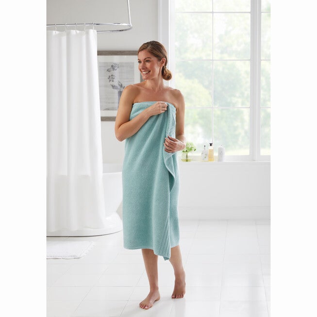 Zero Twist 100% Cotton Oversized Bath Sheet, POOL BLUE, hi-res image number null