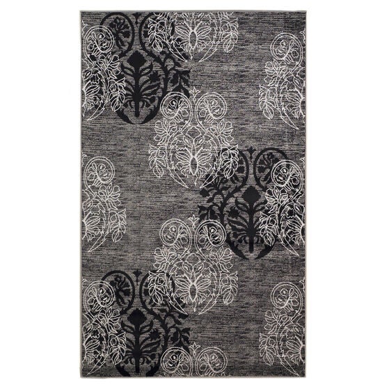 Milan Black/Grey 5'X8' Area Rug, BLACK GREY, hi-res image number null