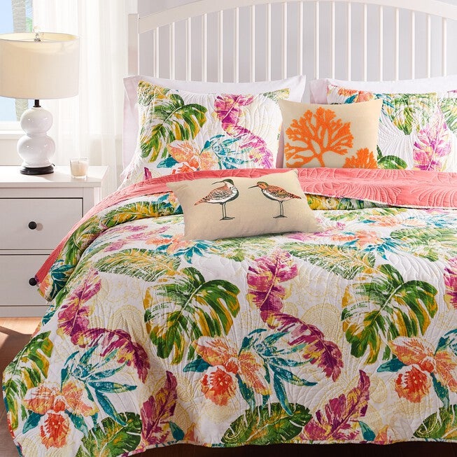 Tropics Quilt And Pillow Sham Set, , alternate image number 6