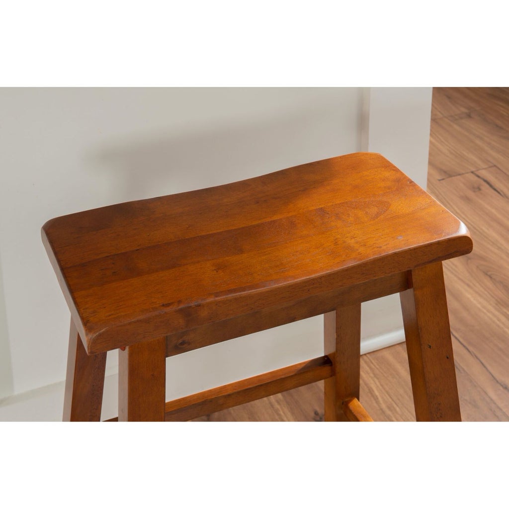 Wooden stool top with rounded edges and smooth finish