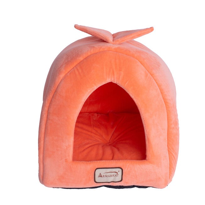 Cat Pet Small Dog Cave Shape Bed, Orange, , alternate image number 5